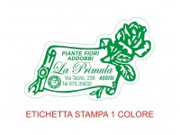 OFFERTA SPECIALE (10.000 etichette + 3.000 omaggio)  per fioristi, fiorai e vivaisti (mm 50X31) (cod. 1G)